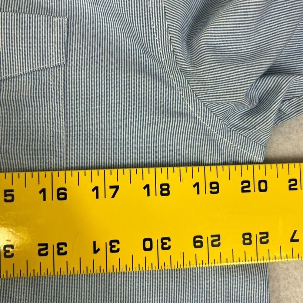 GapKids Shirt Husky Non Iron XXL Button Down Blue Stripe - Picture 5 of 10